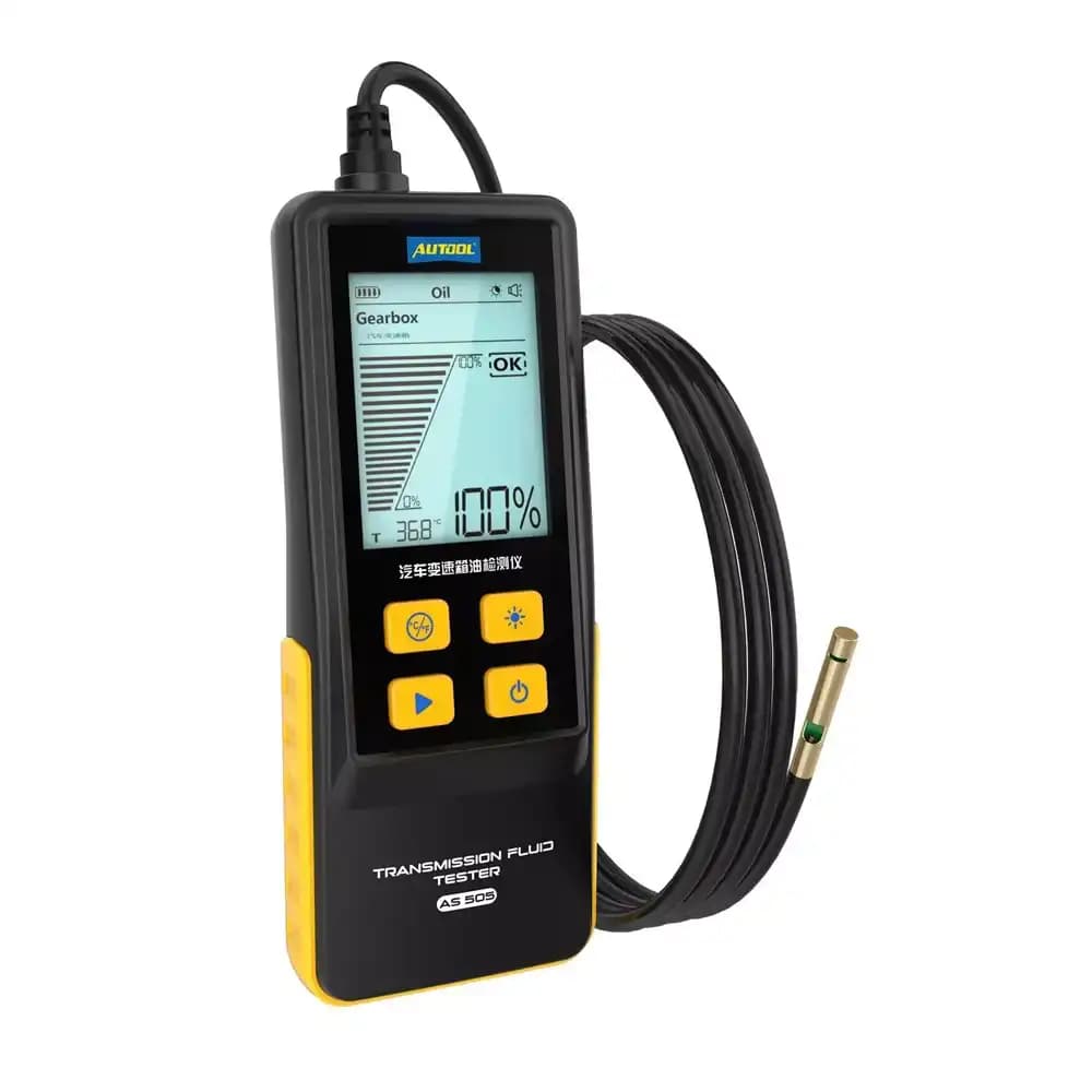 AUTOOL AS505 Dijital Ekranlı Optik Şanzıman Yağı (ATF) Kalite ve Sıcaklık Test Cihazı (800mm PTFE Prob · 2.8" LCD) - 1