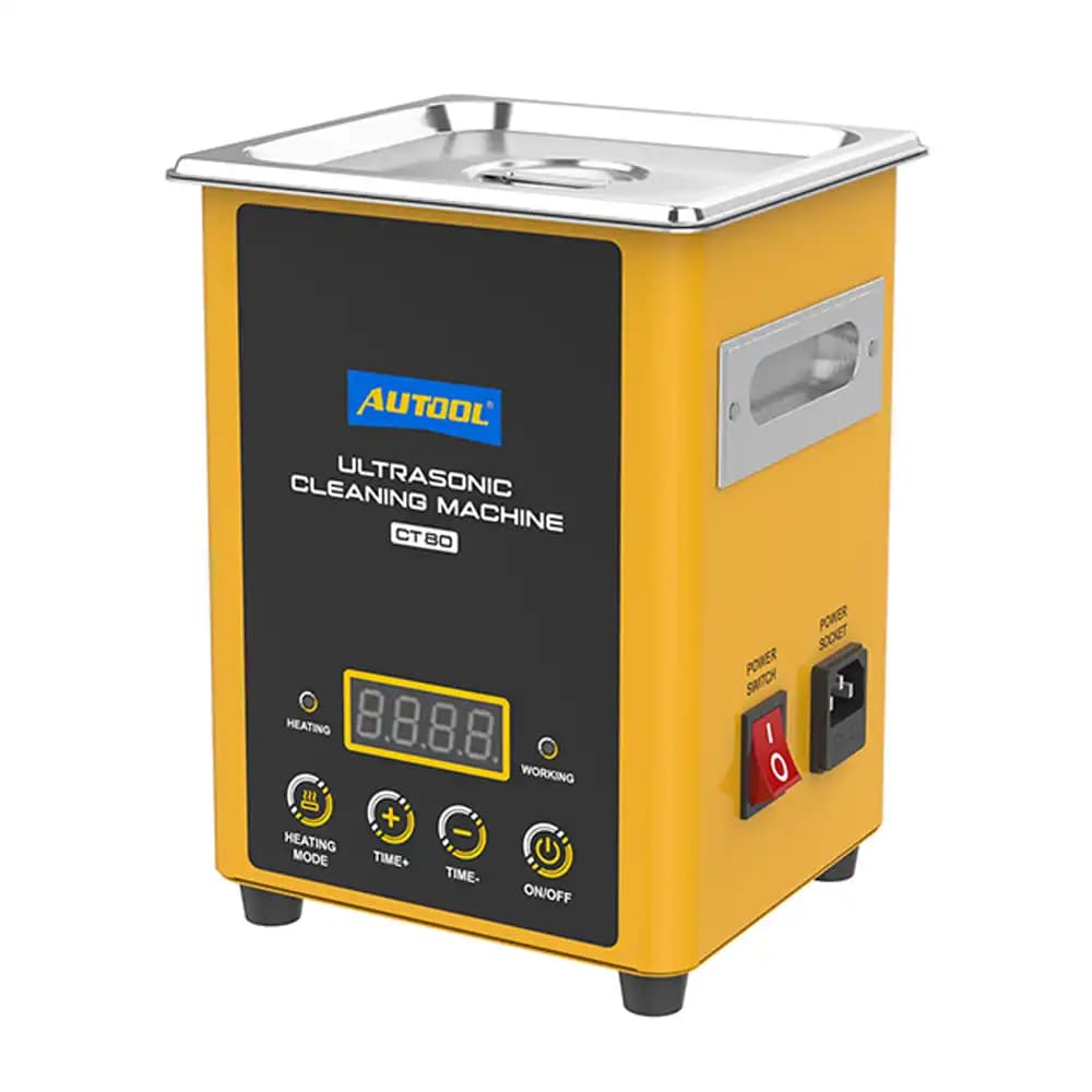 AUTOOL CT80 1.6L–2L Dijital Isıtmalı Ultrasonik Enjektör ve Parça Temizleme Makinesi (40kHz · SUS304 Çelik Tank) - 1