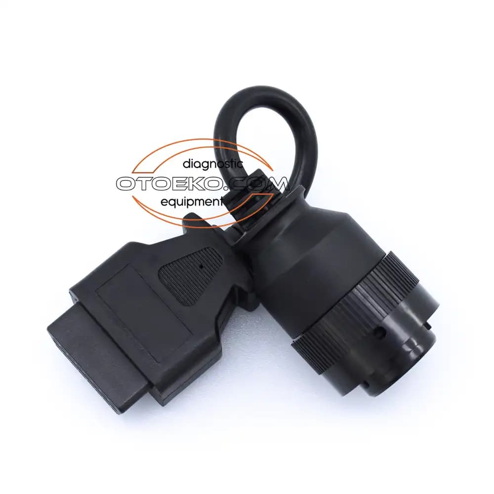 Caterpillar CAT ET İş Makinesi 14-Pin Yuvarlak Soket -> 16-Pin OBD2 Dönüştürücü Teşhis Kablosu - 1