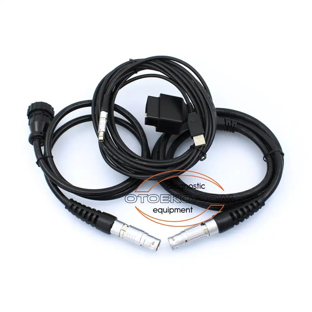 DAF VCI-560 (Paccar DAVIE) Ağır Vasıta Arıza Tespit Cihazı Tam Kablo Seti (16 Pin OBD2 + 16 Pin Yuvarlak + USB) - 1