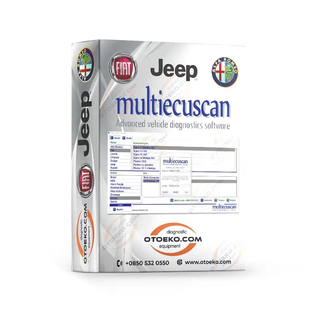 Fiat MultiEcuScan Arıza Tespit Yazılımı / Türkçe