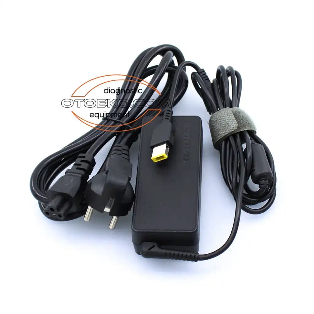 Lenovo Orijinal 65W (20V 3.25A) USB Kare Uç (Slim Tip) ThinkPad Notebook Şarj Adaptörü (Kablo Dahil) - 1