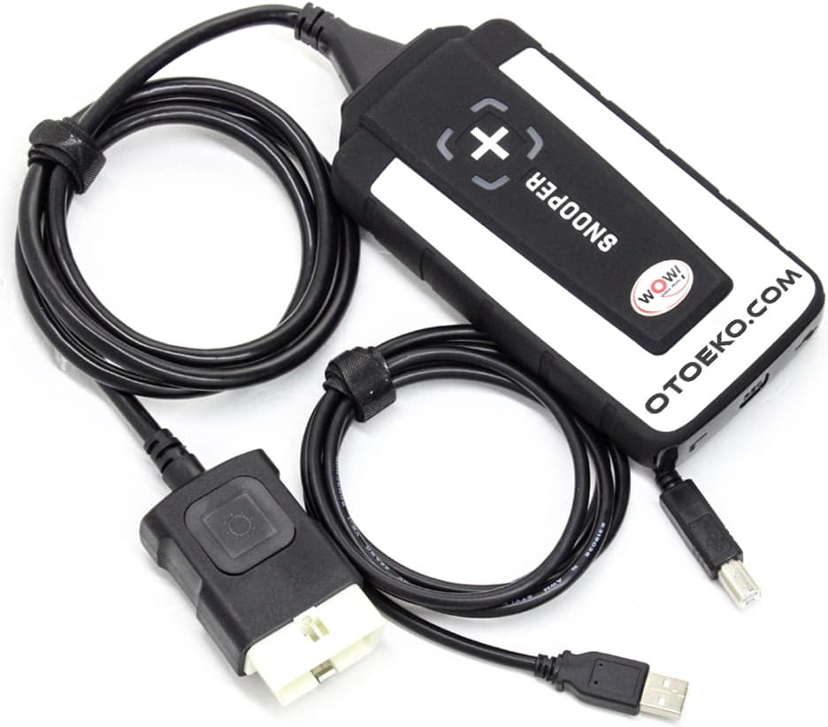 Würth Wow Snooper Bluetooth arıza tespit cihazı, OBD2 kablosu ve USB bağlantı seti