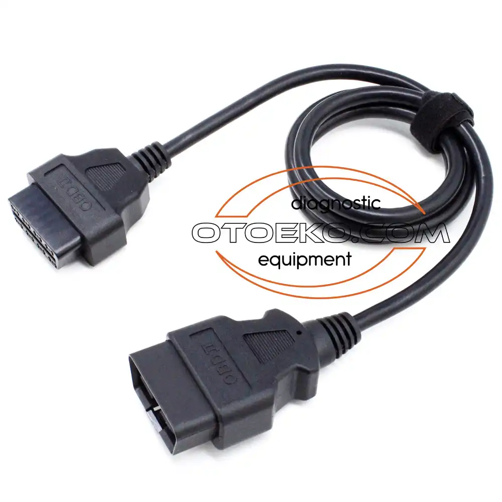 كابل ووصلة الفحص والتشخيص الصناعية Arıza Tespit Cihazı Obd2 Uzatma Kablo 16 Pin / 1 Metre (Otoeko) عالية الاعتمادية - 4