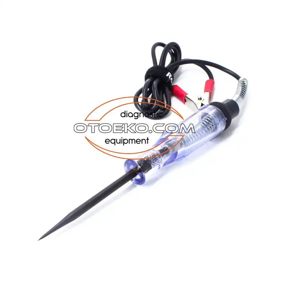 6V - 24V Automotive Electrical Circuit & Fuse Tester Probe (Chrome-Vanadium Steel Tip Test Light)