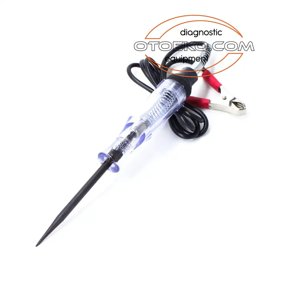 6V - 24V Automotive Electrical Circuit & Fuse Tester Probe (Chrome-Vanadium Steel Tip Test Light) - 1