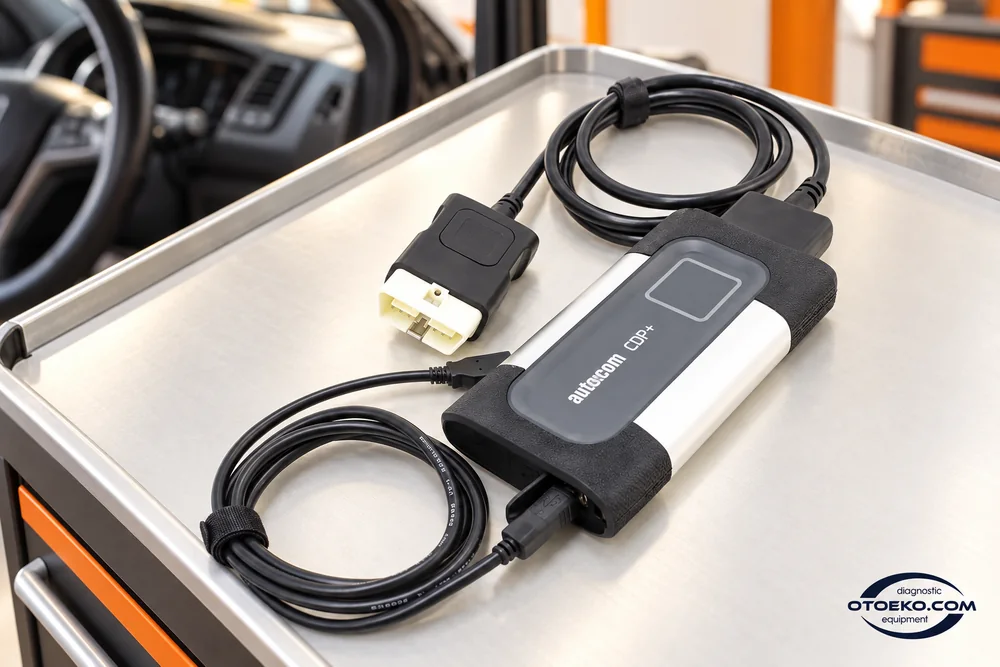 Bakım sonrası elektronik kontrol bağlamında USB bağlantılı Autocom CDP+