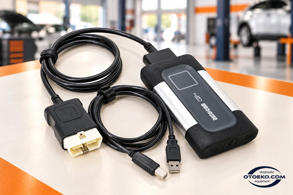 Autocom CDP+ ve gerçek bağlantı kablolarının aydınlık atölye sunumu