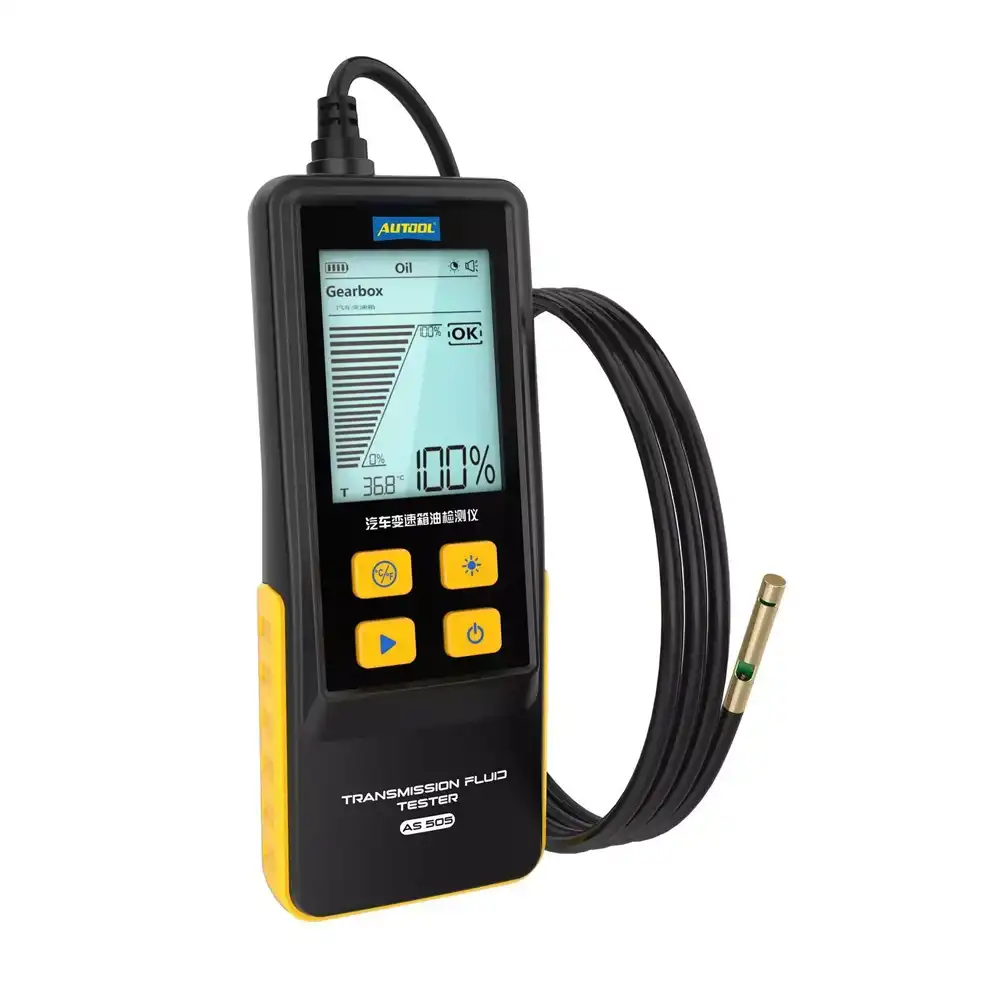 AUTOOL AS505 Dijital Ekranlı Optik Şanzıman Yağı (ATF) Kalite ve Sıcaklık Test Cihazı (800mm PTFE Prob · 2.8" LCD) - 1
