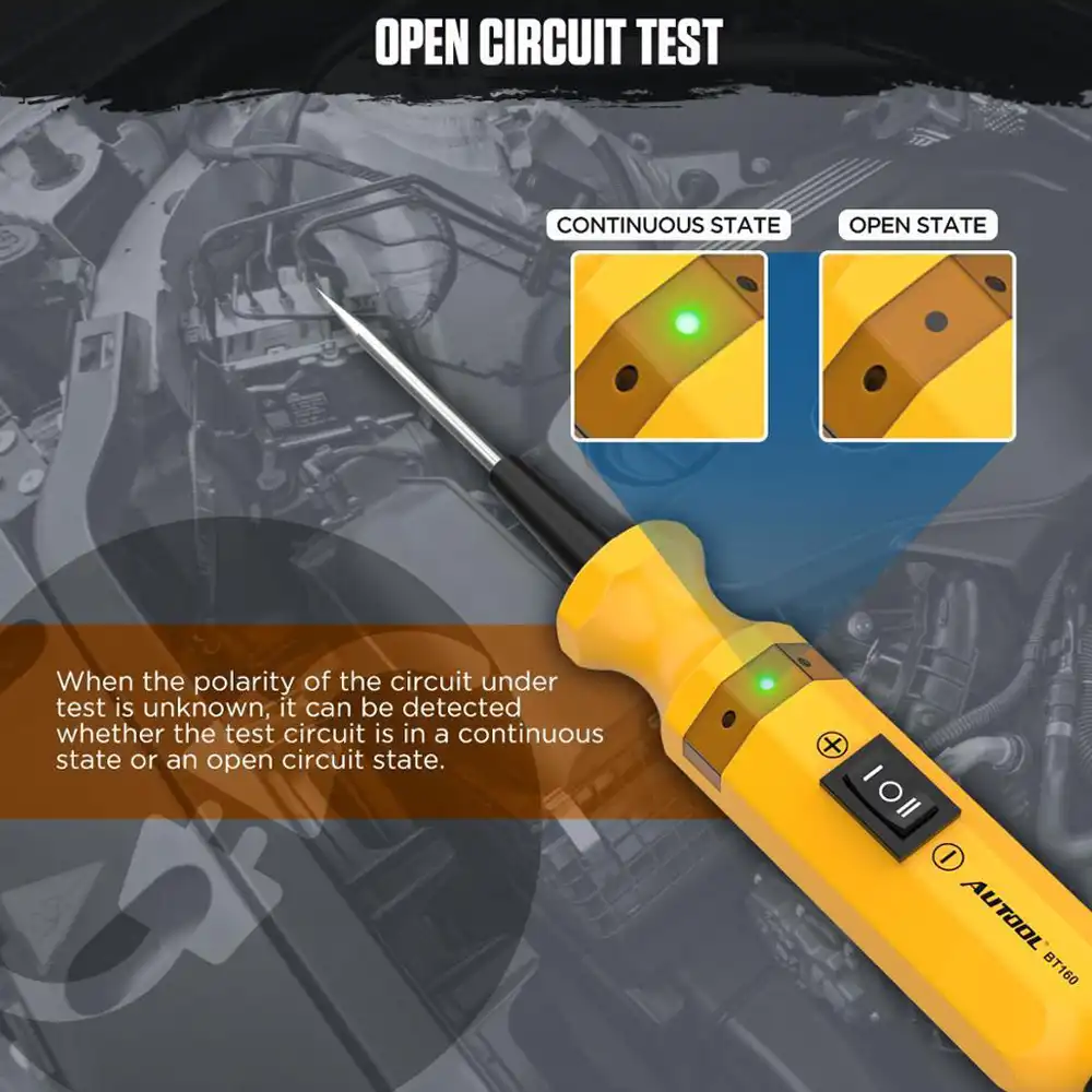 AUTOOL BT160 Açık Devre Testi