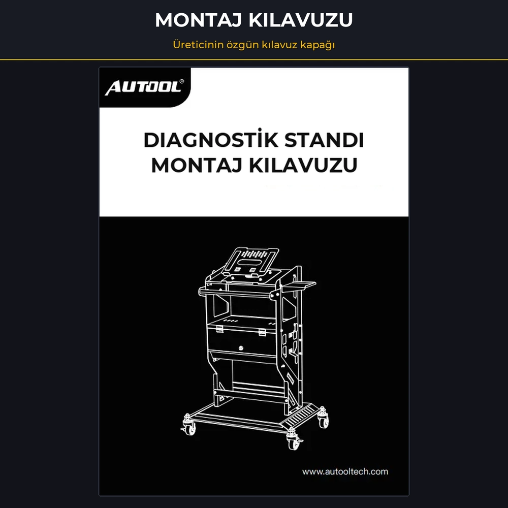 AUTOOL MMT553 Pro model: montaj kilavuzu kapagi