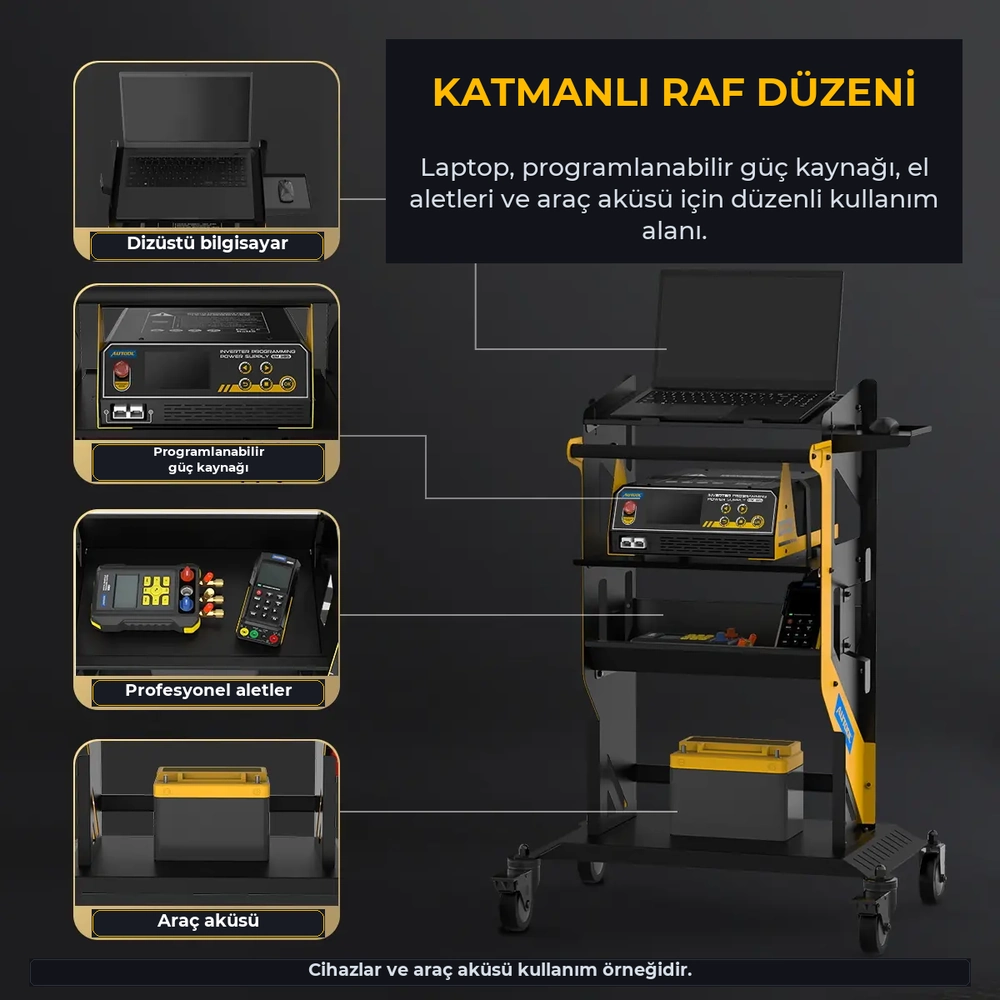AUTOOL MMT553 açık raflı düz model: katmanli raf duzeni