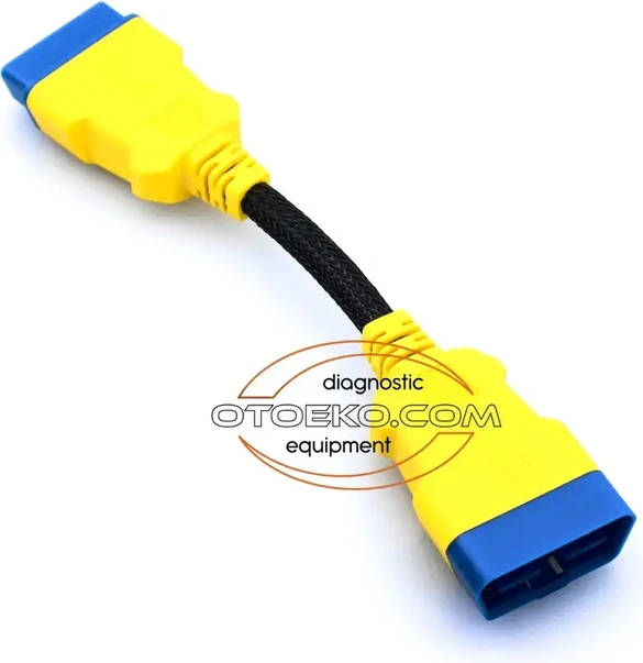 AUTOOL OBD2 Uzatma Kablo 20 CM — 16 pin erkek-dişi her iki ucu