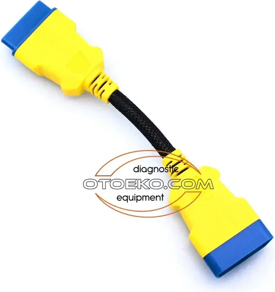 AUTOOL OBD2 Uzatma Kablo 20 CM kablonun teşhis cihazına bağlanması
