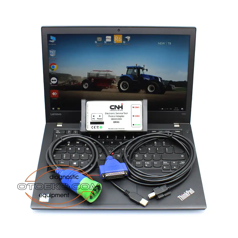 CNH DPA5 (New Holland · Case IH · Steyr) Tractor & Equipment Diagnostic Interface + Pre-Configured Laptop Set