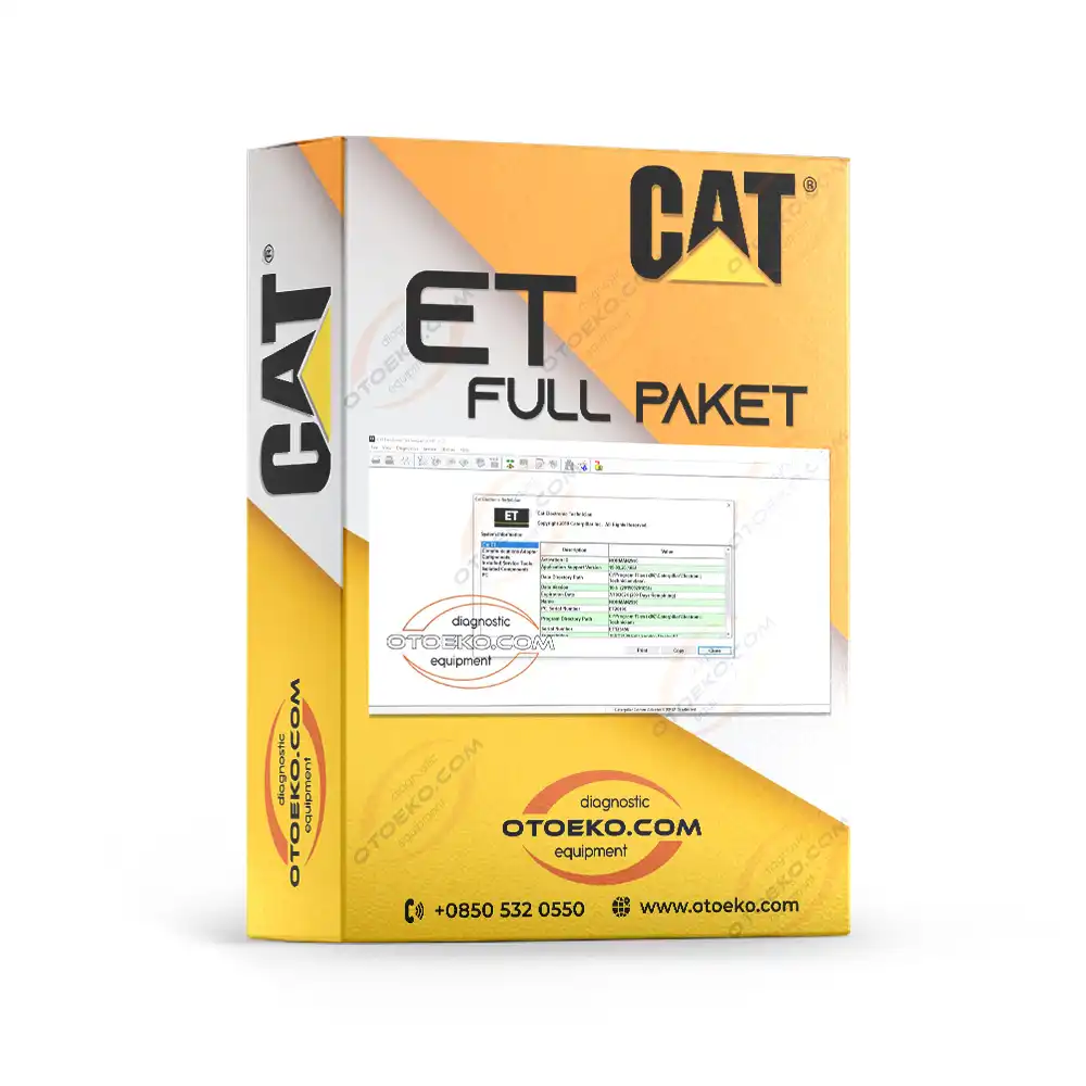 طقم جهاز تشخيص معدات كاتربيلر Caterpillar CAT ET 4 مع لابتوب مبرمج جاهز للعمل - 18