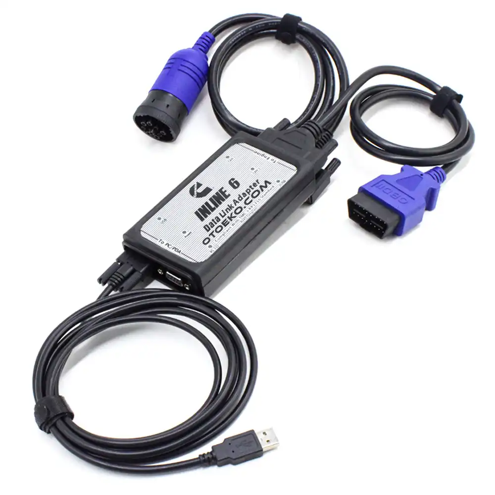 طقم جهاز تشخيص محركات كمنز Cummins INLINE 6 مع لابتوب مبرمج جاهز للعمل - 4