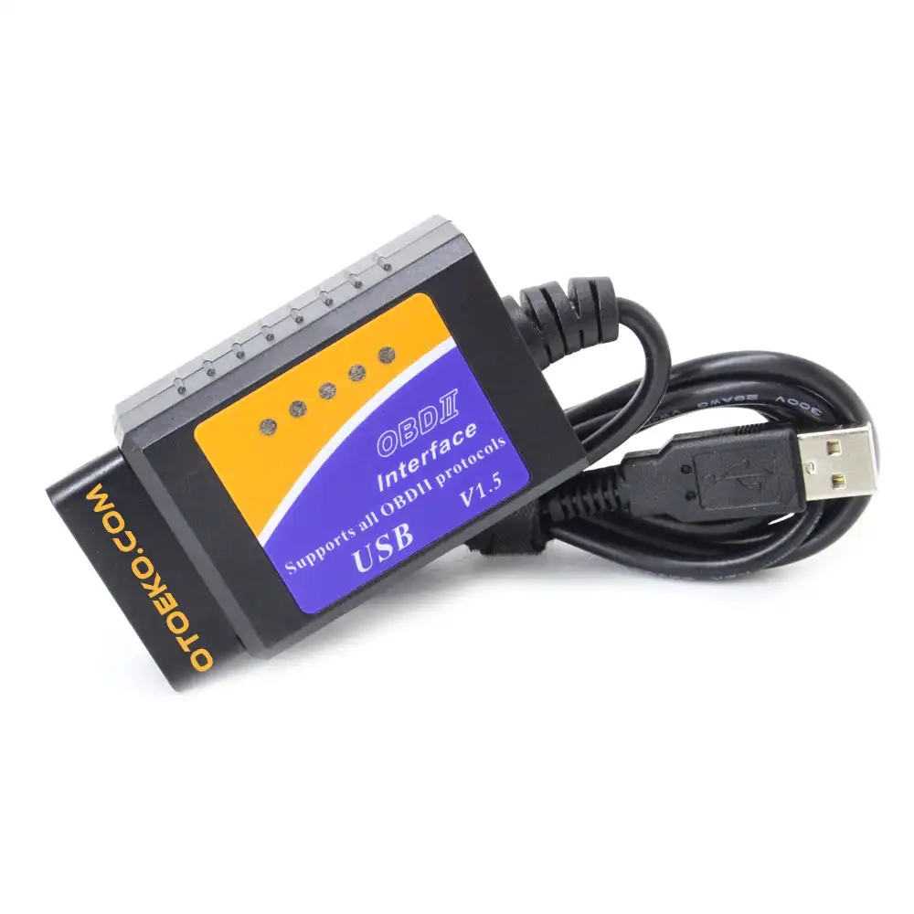ELM327 v1.5 USB Wired OBD2 Diagnostic & Coding Interface (Original Microchip PIC18F25K80 for Windows PC) - 3