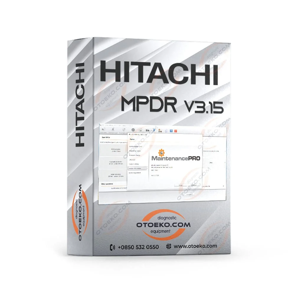 برنامج تشخيص معدات وحفارات هيتاشي Hitachi MaintenancePRO MPDr v3.15 (إنجليزي)