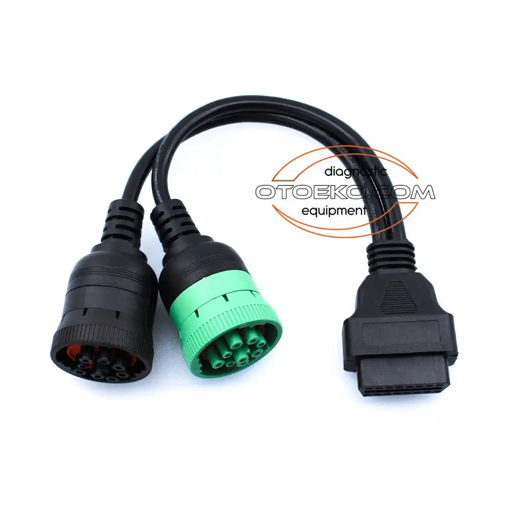 J1939 9 + 9 Pin - Obd2 OBD2 Diagnostic Adapter Cable