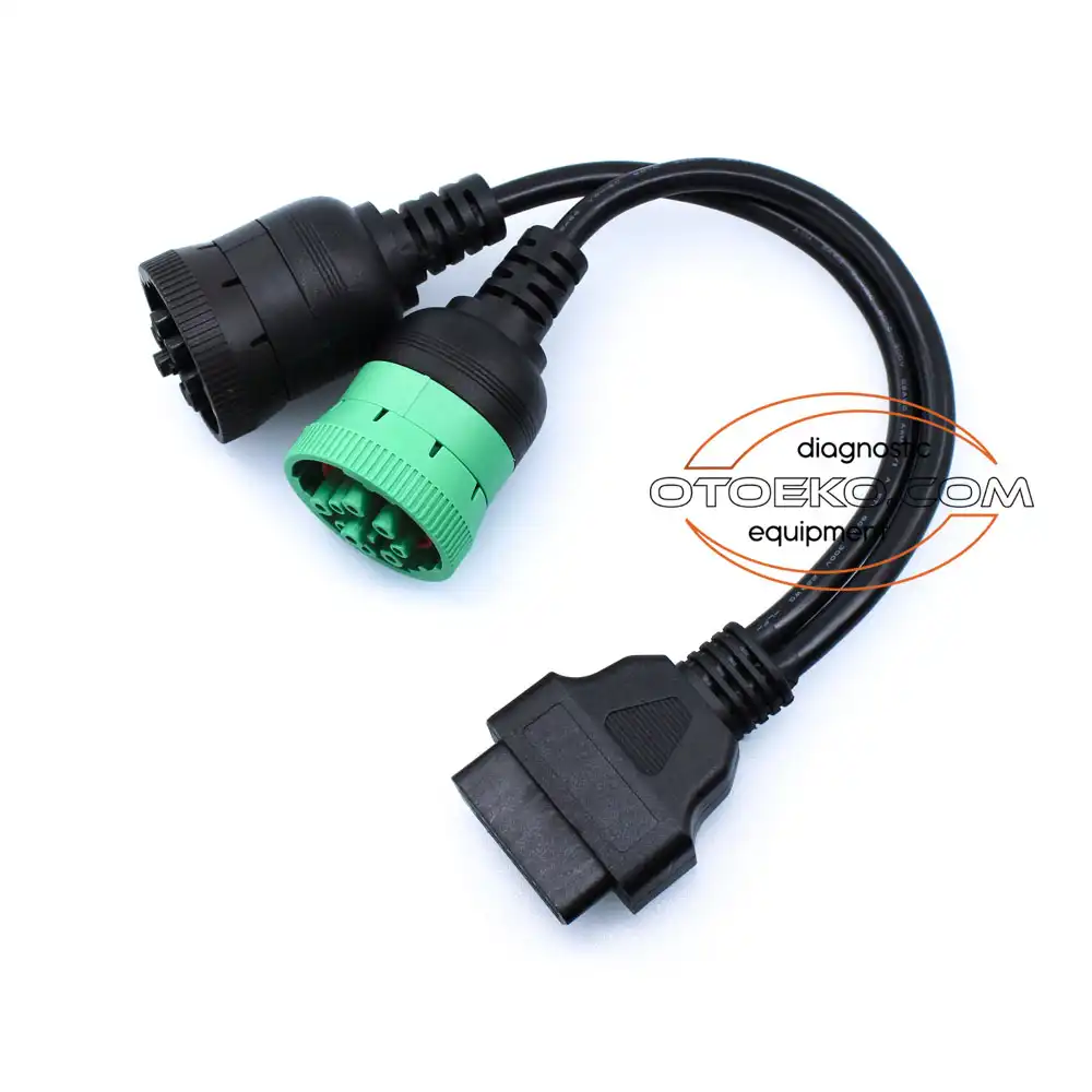 J1939 9 + 9 Pin - Obd2 OBD2 Diagnostic Adapter Cable - 2