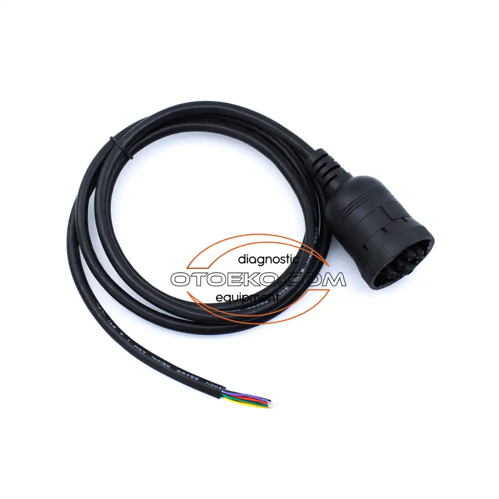 J1939 9 Pin Ucu Açık Kablo / Siyah — Industrial OBD2 Diagnostic Adapter Cable - 3