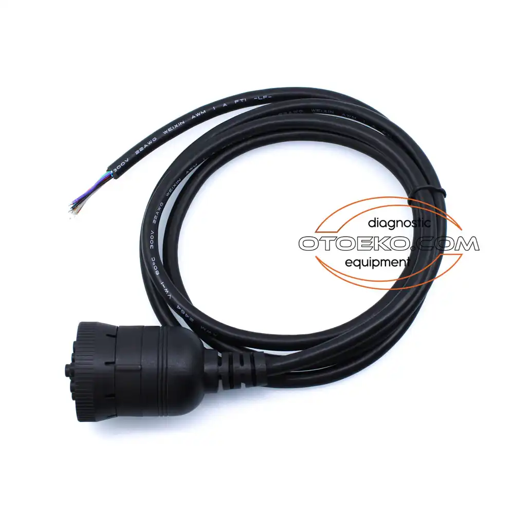 J1939 9 Pin Ucu Açık Kablo / Siyah — Industrial OBD2 Diagnostic Adapter Cable - 4