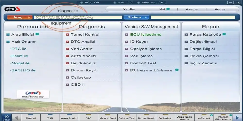 Kia Hyundai GDS Arıza Tespit Yazılımı