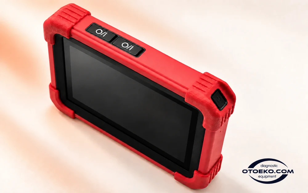 LAUNCH CRP919E BT tabletin üst kenarındaki fiziksel tuşlar