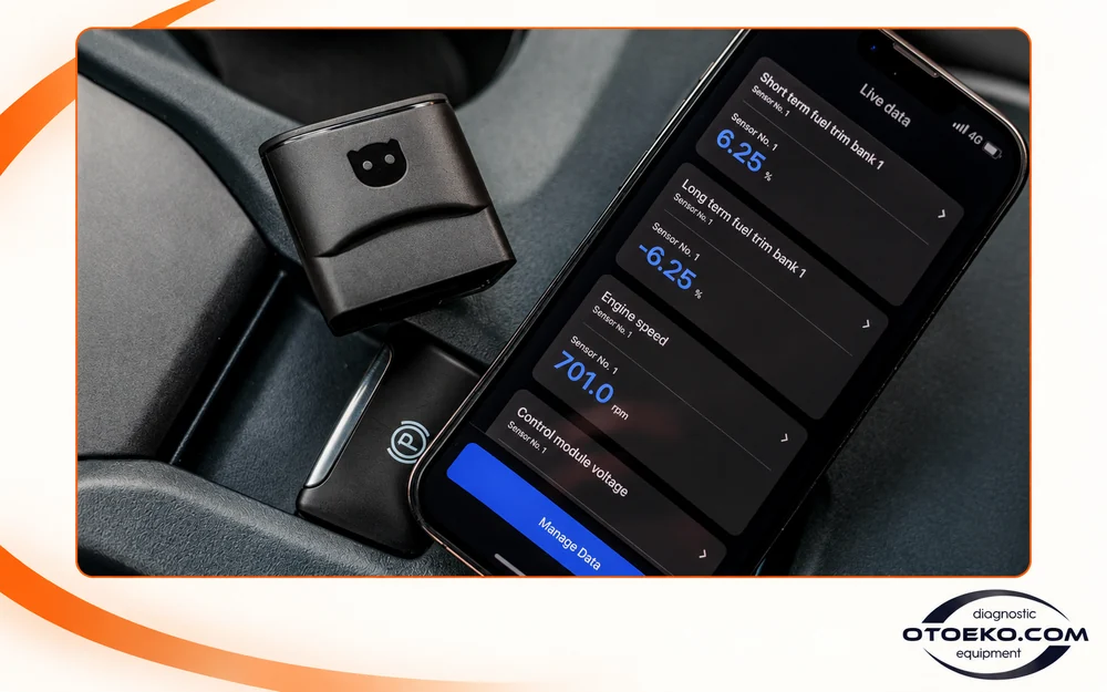 OBDeleven 3 ile örnek canlı parametrelerin telefon ekranında gösterimi