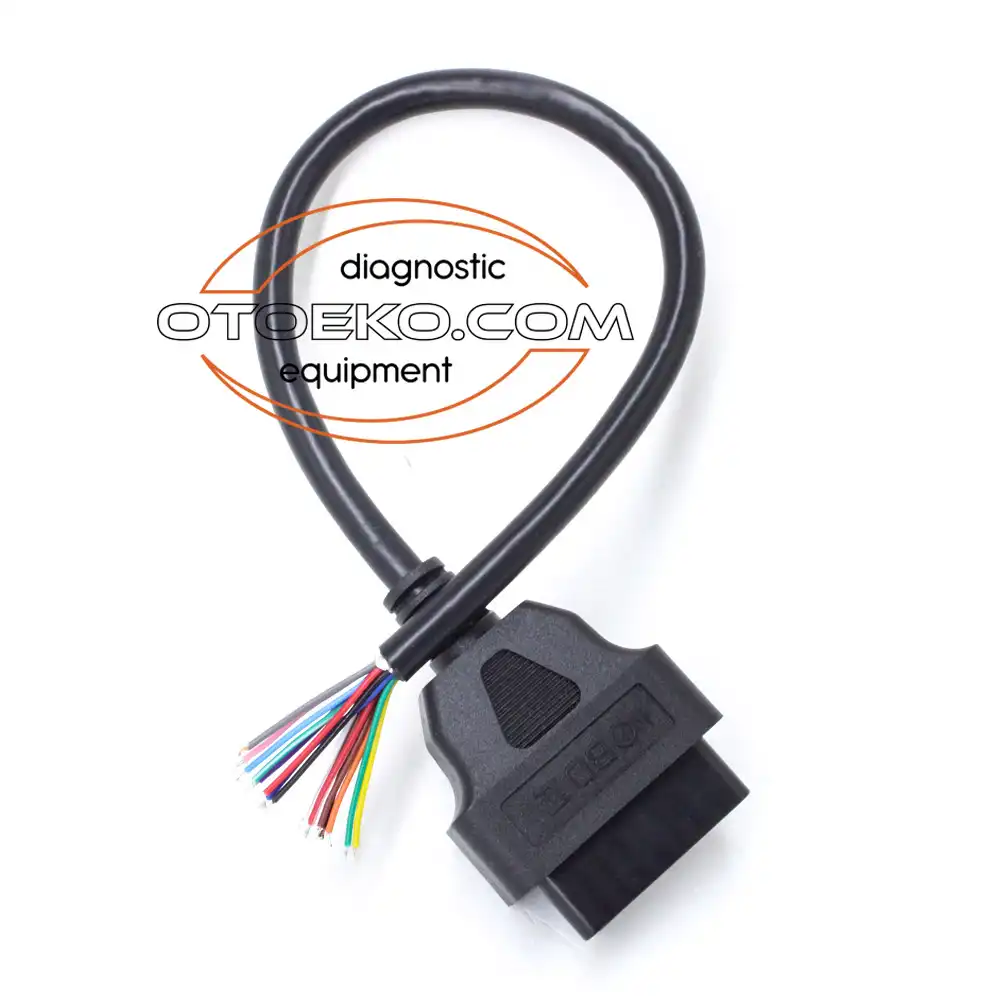Obd2 16 Pin Ucu Açık Dişi OBD2 Extension Cable / 30 CM