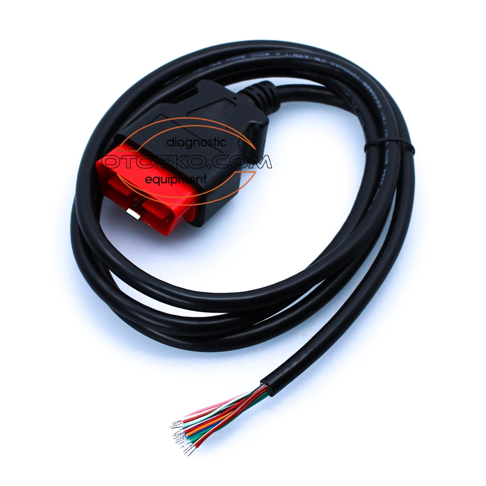 كابل ووصلة الفحص والتشخيص الصناعية Obd2 16 Pin Ucu Açık Erkek Uzatma Kablosu / 150 CM (Otoeko) عالية الاعتمادية - 1
