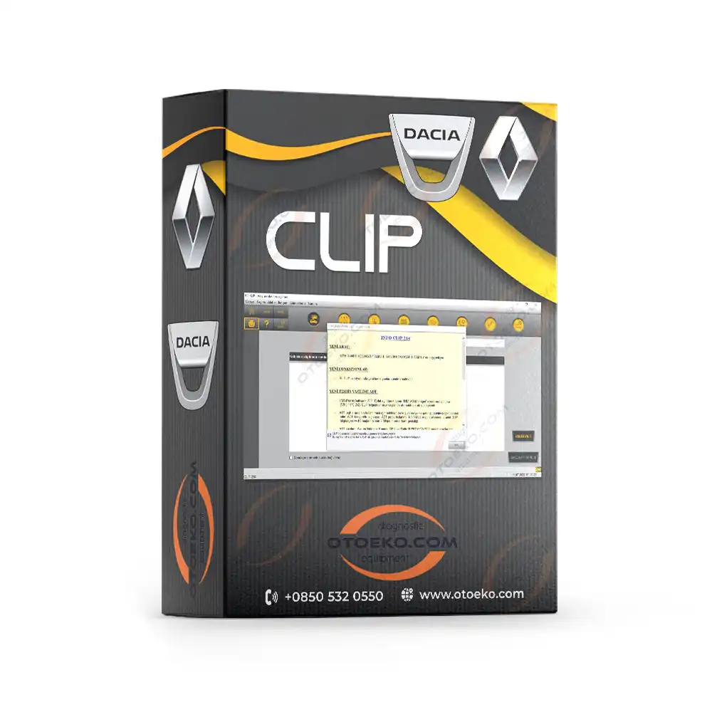 برنامج تشخيص رينو وداسيا Renault CAN Clip (تثبيت عن بعد عبر TeamViewer)