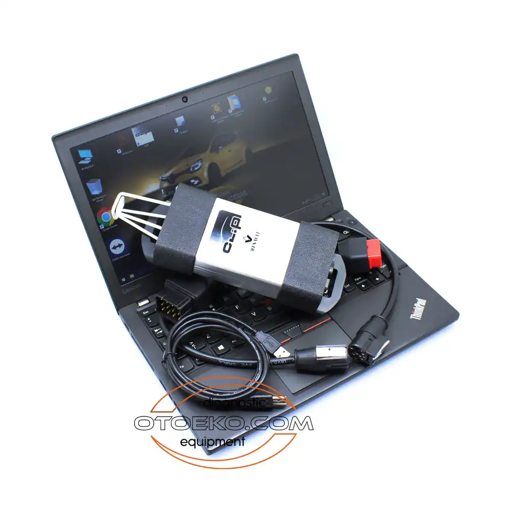 Renault Can Clip Türkçe yazılımları kurulu ve kullanıma hazır laptop.