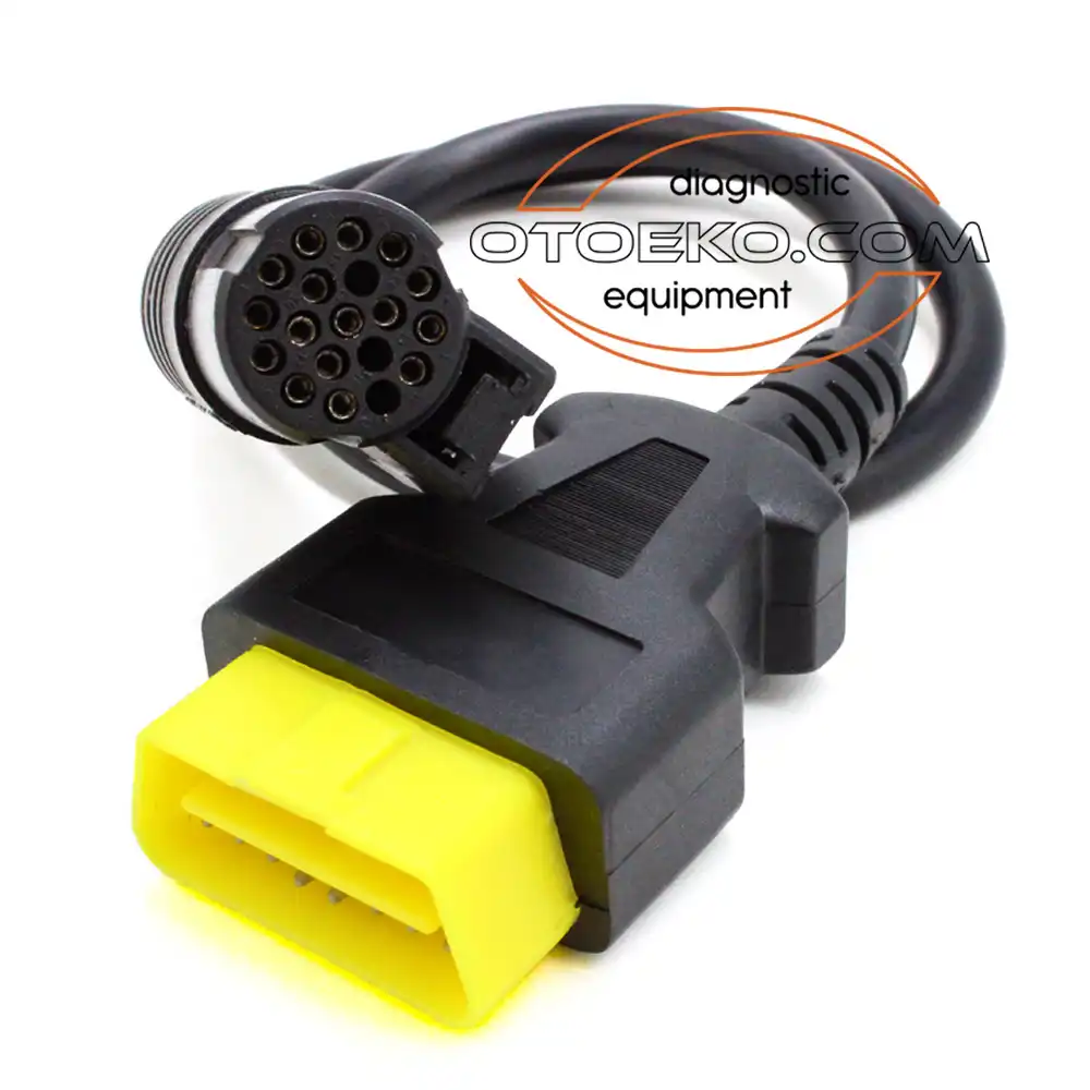 كابل التشخيص الرئيسي 16 بن OBD-II لجهاز رينو وداسيا Renault CAN Clip (المقبس الأصفر) - 2