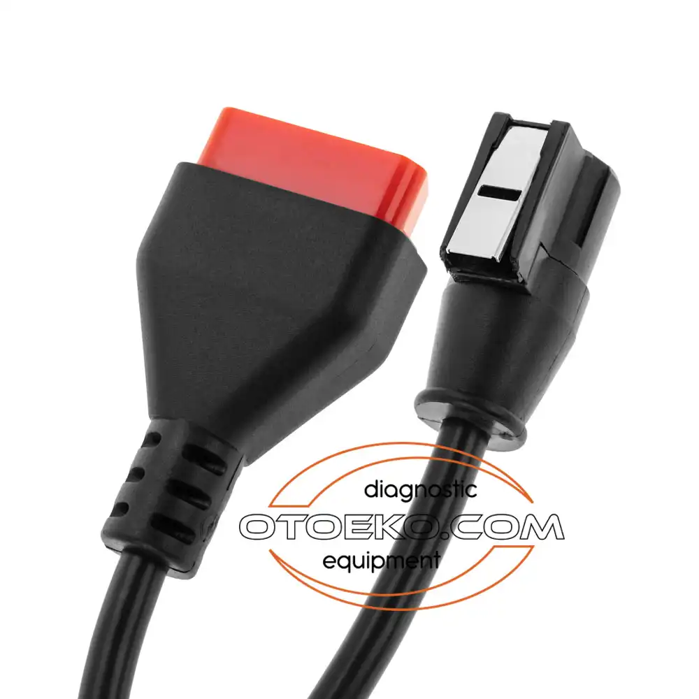 Renault & Dacia CAN Clip VCI 16-Pin OBD-II Main Diagnostic Cable (Red Connector) - 6