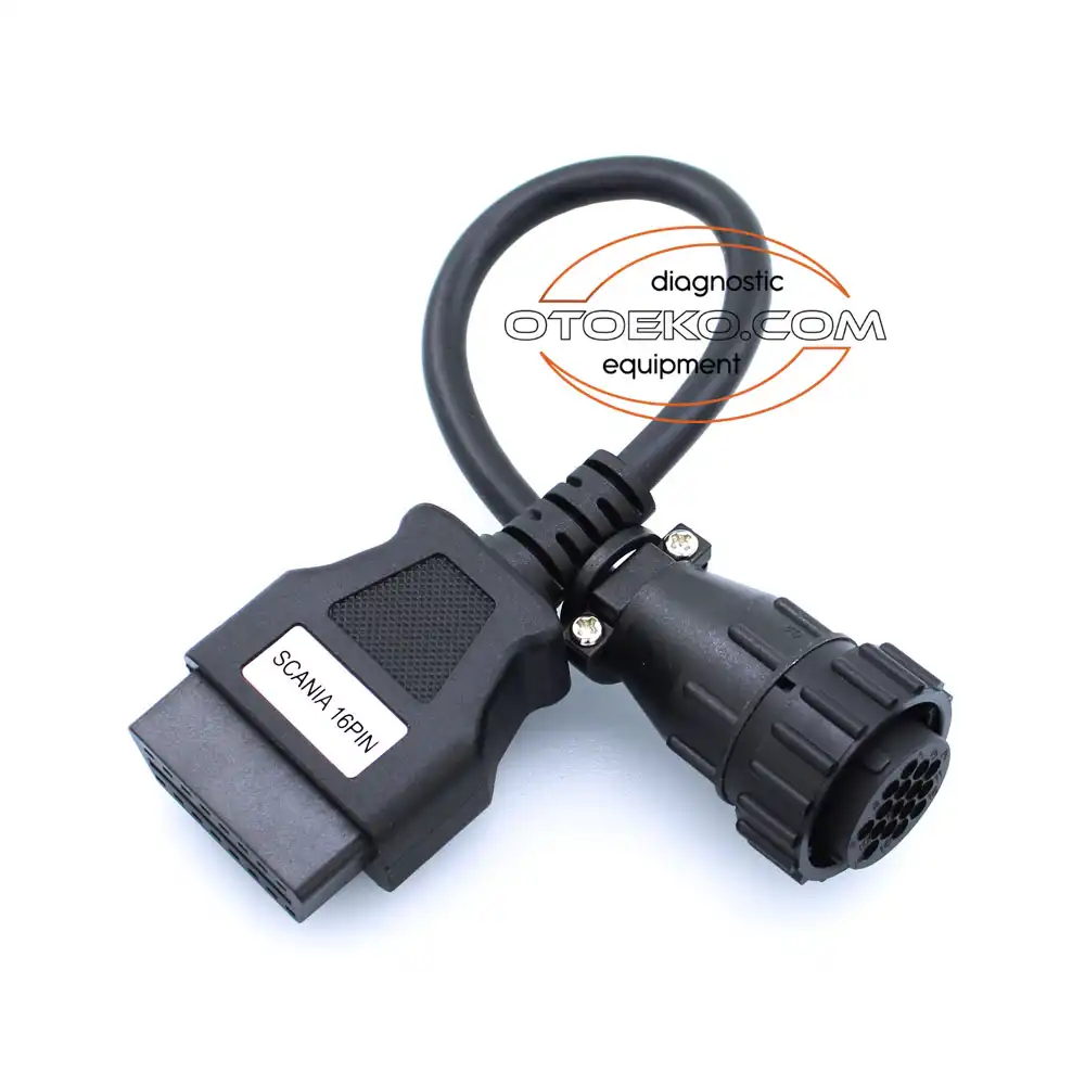 كابل ووصلة الفحص والتشخيص الصناعية Scania 16 Pin – Obd2 (Scania) عالية الاعتمادية