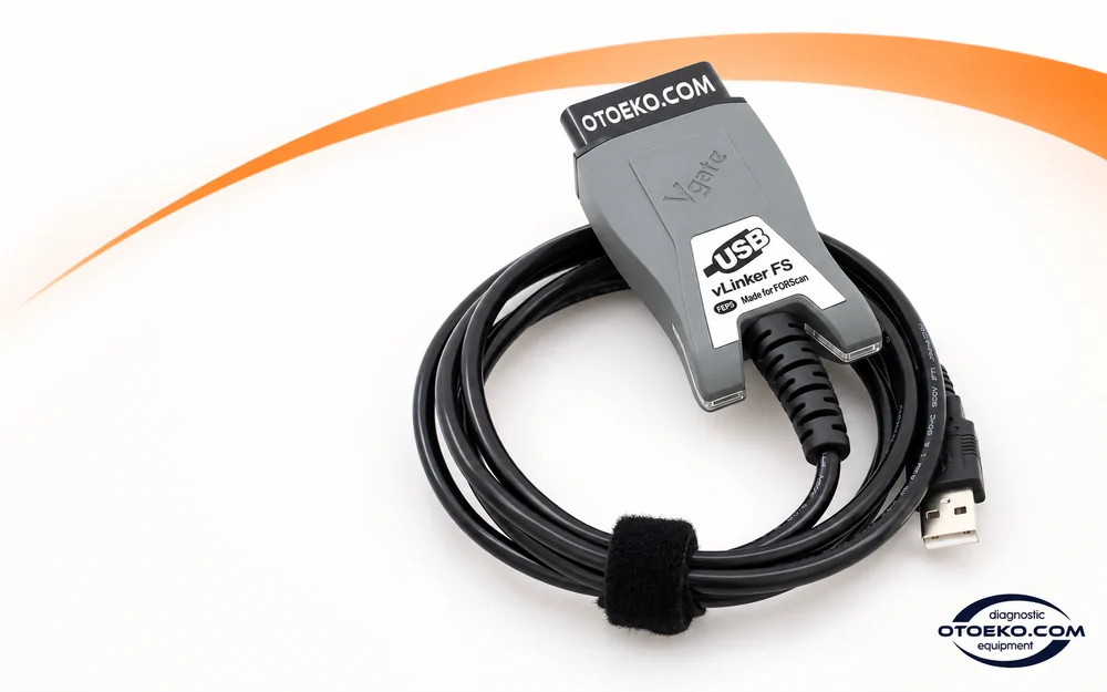 vLinker FS USB gövdesi ve kablolu arayüz yapısı