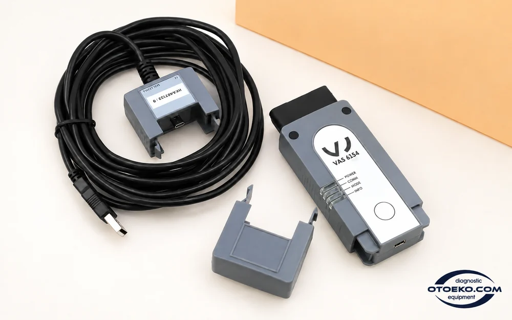 VAS 6154A USB kablosu ve gerçek bağlantı modülleri