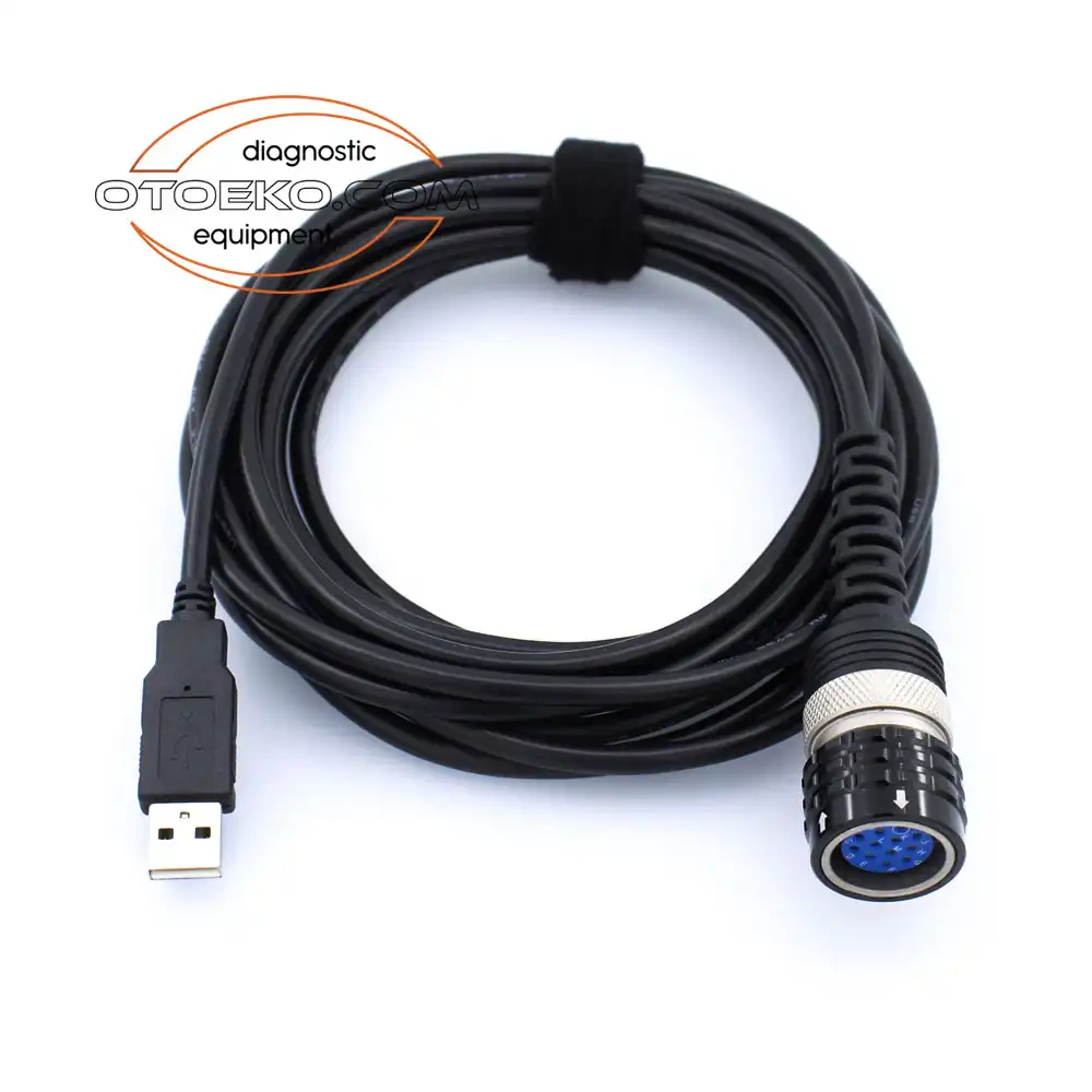كابل بيانات الكمبيوتر الصناعي المقفل USB لجهاز فولفو Volvo VOCOM (88890305) - 2