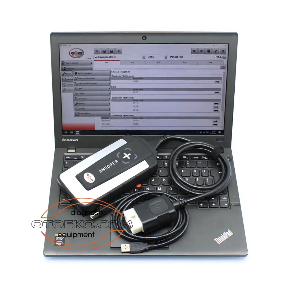 Würth WoW Snooper Cihaz ve Laptop Seti.