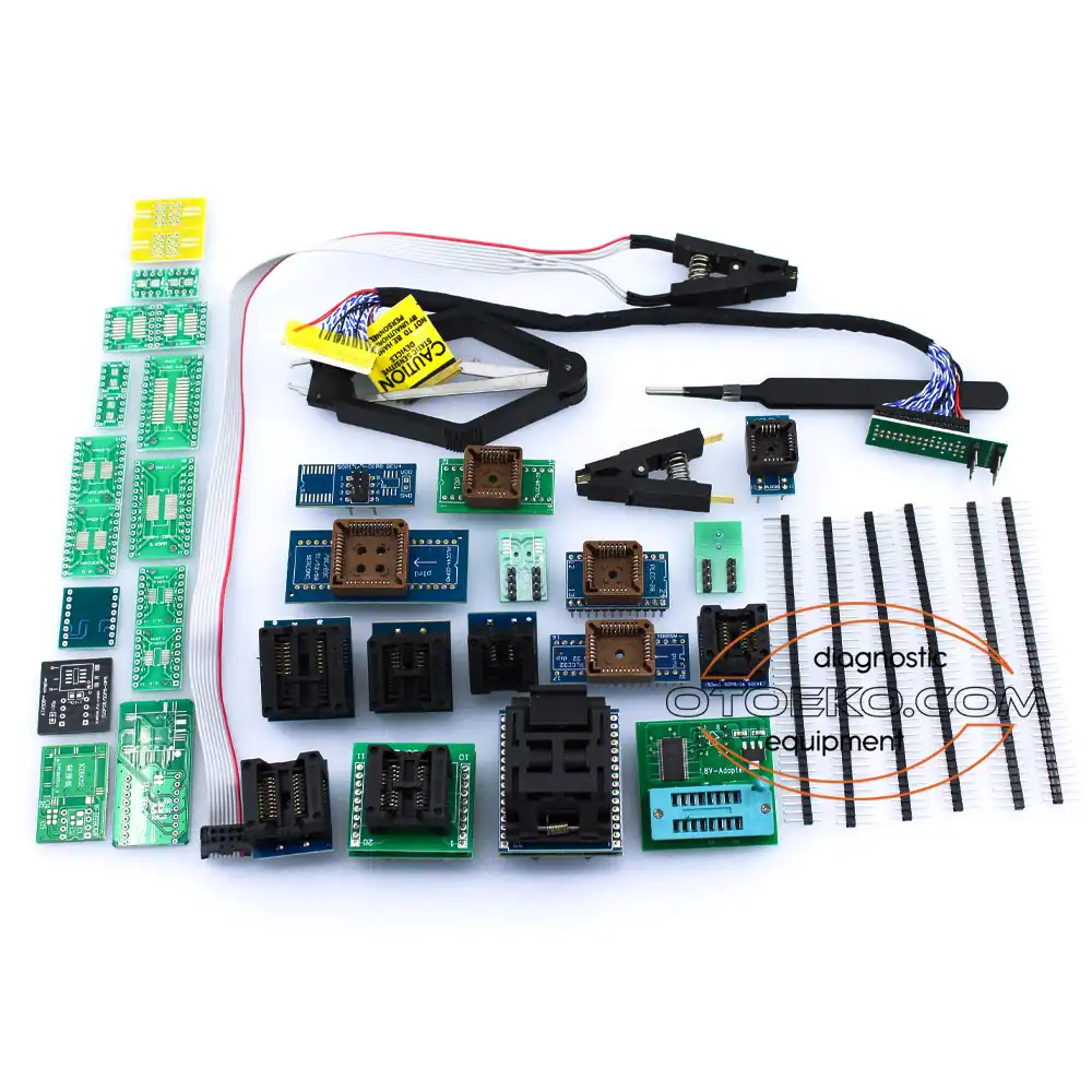 مبرمجة الشرائح الشاملة XGECU Mini Pro T48 (TL866-3G) EEPROM / NAND / EMMC (مع طقم 39 أدابتر) - 3