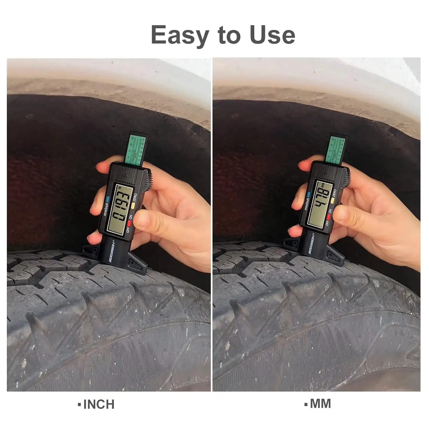 Araç Lastik Derinlik Ölçer / Dijital Göstergeli - 5