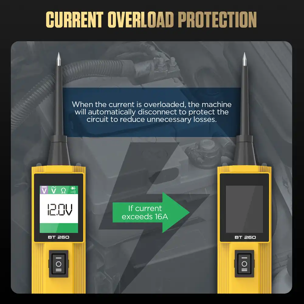 AUTOOL BT260 Akım Aşırı Yük Koruması