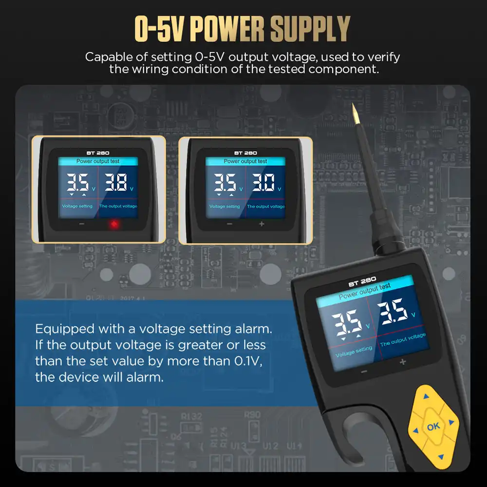 AUTOOL BT280 0-5V Güç Kaynağı