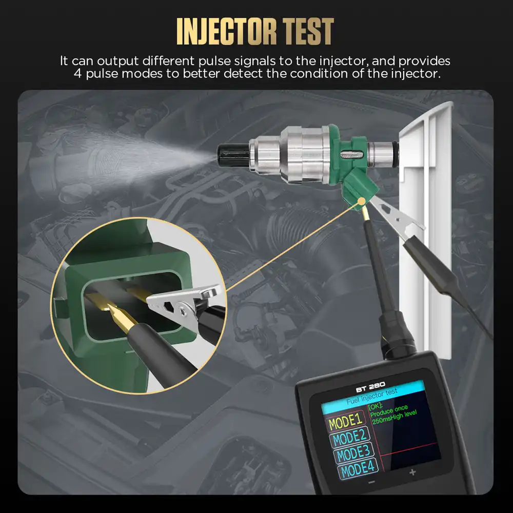 AUTOOL BT280 Enjektör Testi