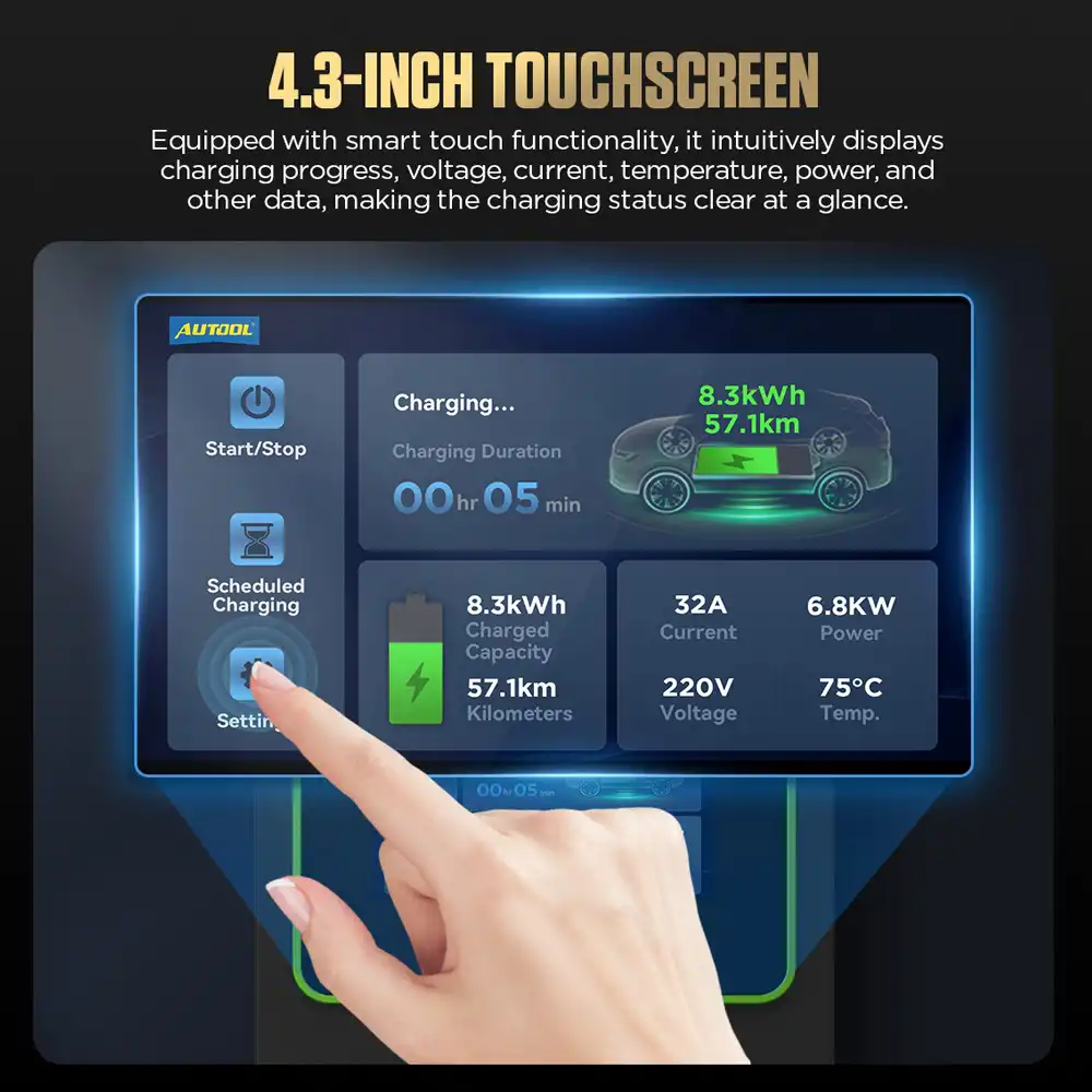 AUTOOL C701 4,3 İnç Dokunmatik Ekran
