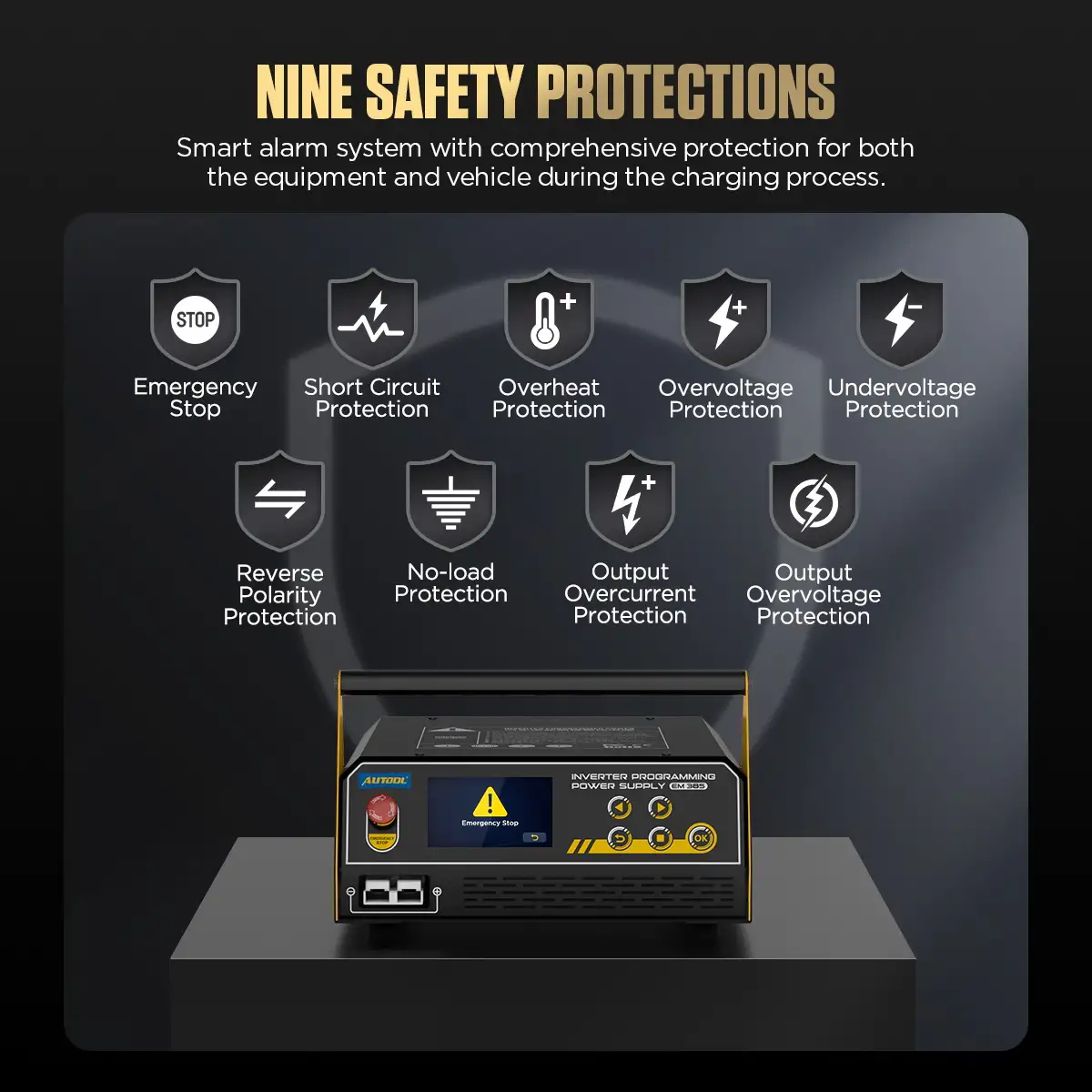 AUTOOL EM385 Dokuz Güvenlik Önlemi Sistemi