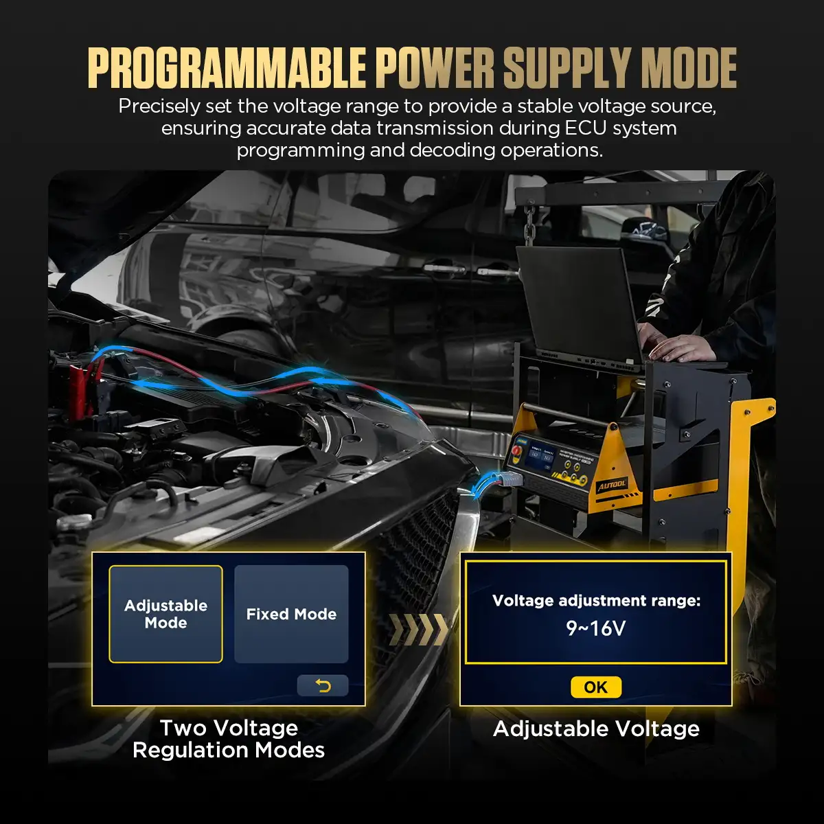 AUTOOL EM385 Programlanabilir Güç Kaynağı Modu