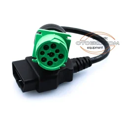 J1939 9 Pin - Obd2 Dönüştürücü Kablo Soketi / Dişi - Yeşil - 4